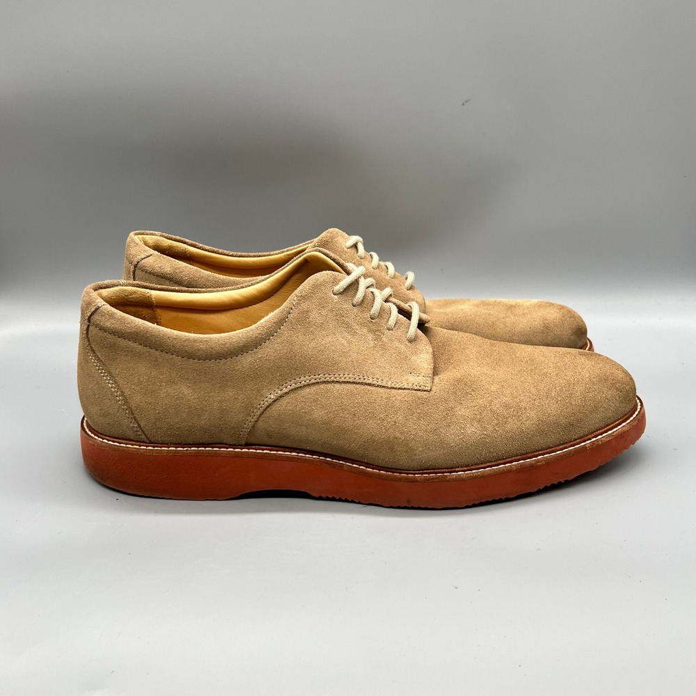 Samuel Hubbard Shoes Mens 12 Brown Suede Free Oxford Derby Vibram Sole Comfort